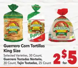 Vallarta Supermarkets Guerrero Corn Tortillas offer