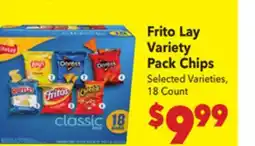 Vallarta Supermarkets Frito Lay Variety Pack Chips offer