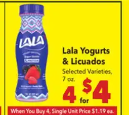 Vallarta Supermarkets Lala Yogurts & Licuados offer