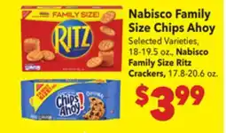 Vallarta Supermarkets Nabisco Family Size Chips Ahoy offer