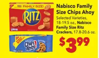 Vallarta Supermarkets Nabisco Family Size Chips Ahoy offer