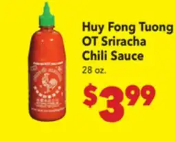 Vallarta Supermarkets Huy Fong Tuong OT Sriracha Chili Sauce offer