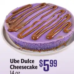 Vallarta Supermarkets Ube Dulce Cheesecake offer