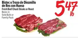 El Super Fresh Beef Chuck Steaks or Roast offer