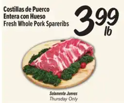 El Super Fresh Whole Pork Spareribs offer