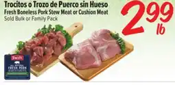 El Super Fresh Boneless Pork Stew Meat or Cushion Meat offer