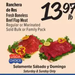 El Super Fresh Boneless Beef Flap Meat offer