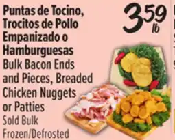 El Super Bulk Bacon Ends and Pieces, Breaded Chicken Nuggets or Patties offer