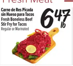 El Super Fresh Boneless Beef Stir Fry for Tacos offer