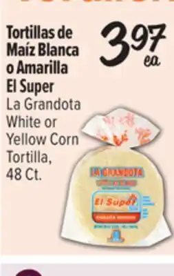 El Super La Grandota White or Yellow Corn Tortilla offer