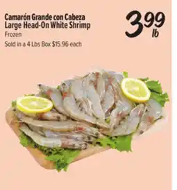 El Super Large Head-On White Shrimp offer