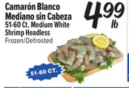 El Super 51-60 Ct. Medium White Shrimp Headless offer