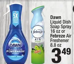 Super King Markets Dawn Liquid Dish Soap Spray 16 oz or Febreze Air Freshener 8.8 oz offer