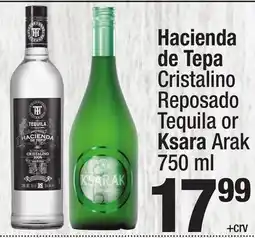 Super King Markets Hacienda de Tepa Cristalino Reposado Tequila or Ksara Arak offer