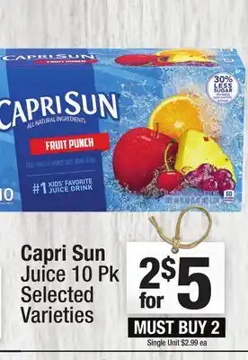 Super King Markets Capri Sun Juice offer