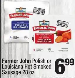 Super King Markets Farmer John Polish or Louisiana Hot Smoked Sausage offer