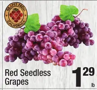 Super King Markets Red Seedless Grapes offer