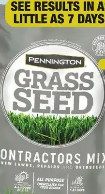 Menards Contractors Grass Seed Mix offer