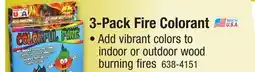 Menards 3-Pack Fire Colorant offer