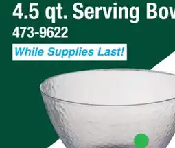 Menards 4.5 qt. Serving Bow offer