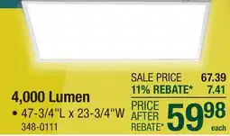 Menards 4,000 Lumen offer
