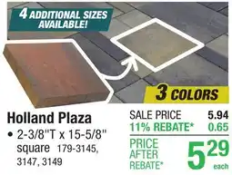 Menards Holland Plaza offer