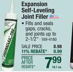 Menards Expansion Self-Leveling Joint Filler offer