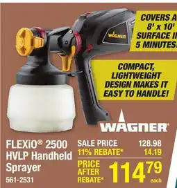 Menards FLEXiO 2500 HVLP Handheld Sprayer offer