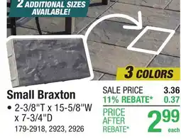 Menards Small Braxton offer