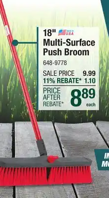 Menards 18 Multi-Surface Push Broom offer