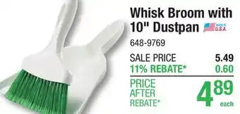 Menards Whisk Broom with 10 Dustpan offer