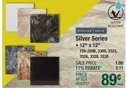Menards Silver Series offer