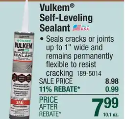 Menards Vulkem Self-Leveling Sealant offer