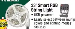 Menards 33' Smart RGB String Light offer