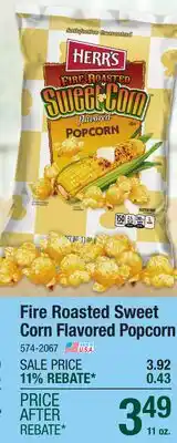 Menards Fire Roasted Sweet Corn Flavored Popcorn offer