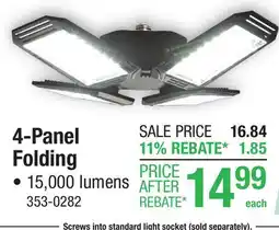 Menards 4-Panel Folding offer