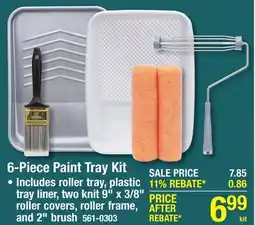 Menards 6-Piece Paint Tray Kit offer