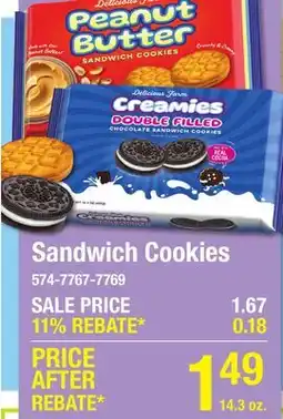 Menards Sandwich Cookies offer