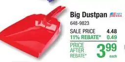 Menards Big Dustpan offer