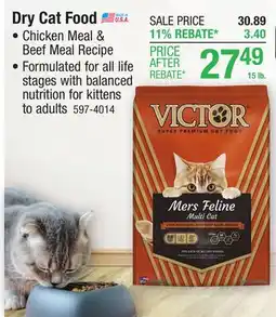 Menards Dry Cat Food offer