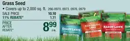 Menards Grass Seed offer
