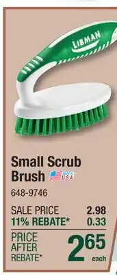 Menards Small Scrub Brush offer