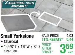 Menards Small Yorkstone offer