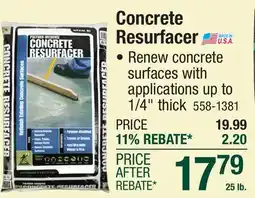 Menards Concrete Resurfacer offer