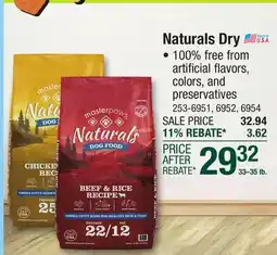 Menards Naturals Dry offer