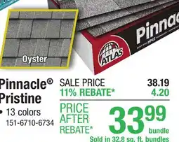 Menards Pinnacle Pristine offer