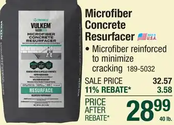Menards Microfiber Concrete Resurfacer offer