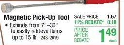 Menards Magnetic Pick-Up Tool offer