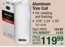 Menards Aluminum Trim Coil offer