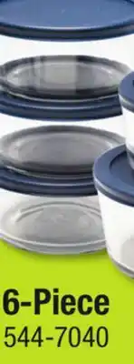 Menards 6-Piece Glass Food Storage Set offer